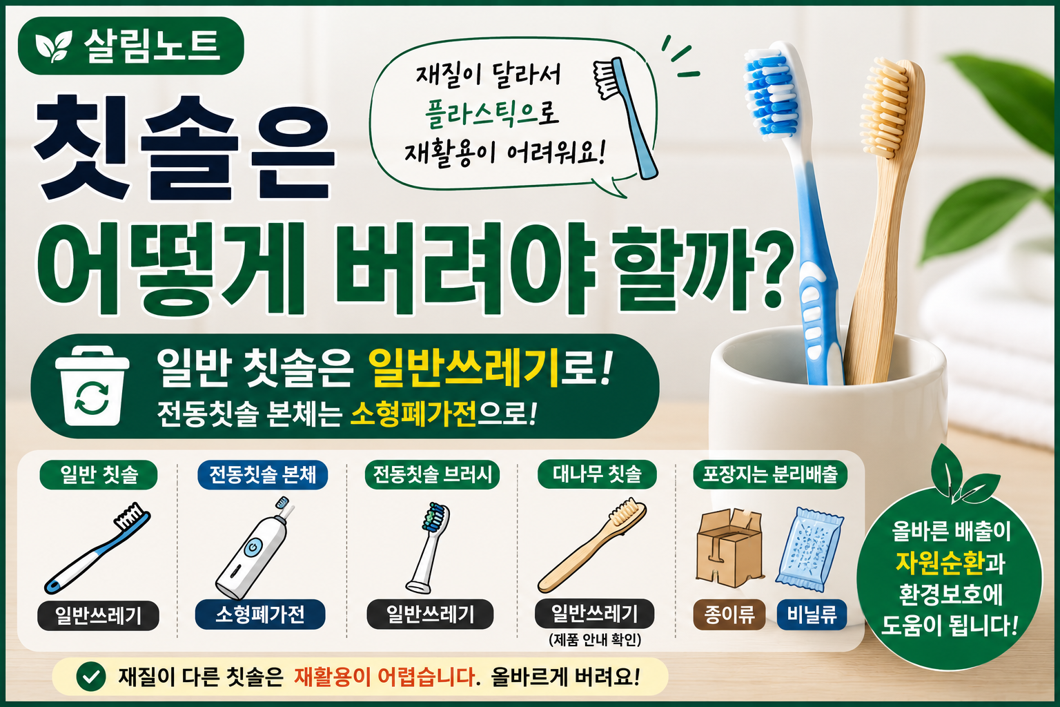 칫솔 올바르게 버리기 안내 썸네일