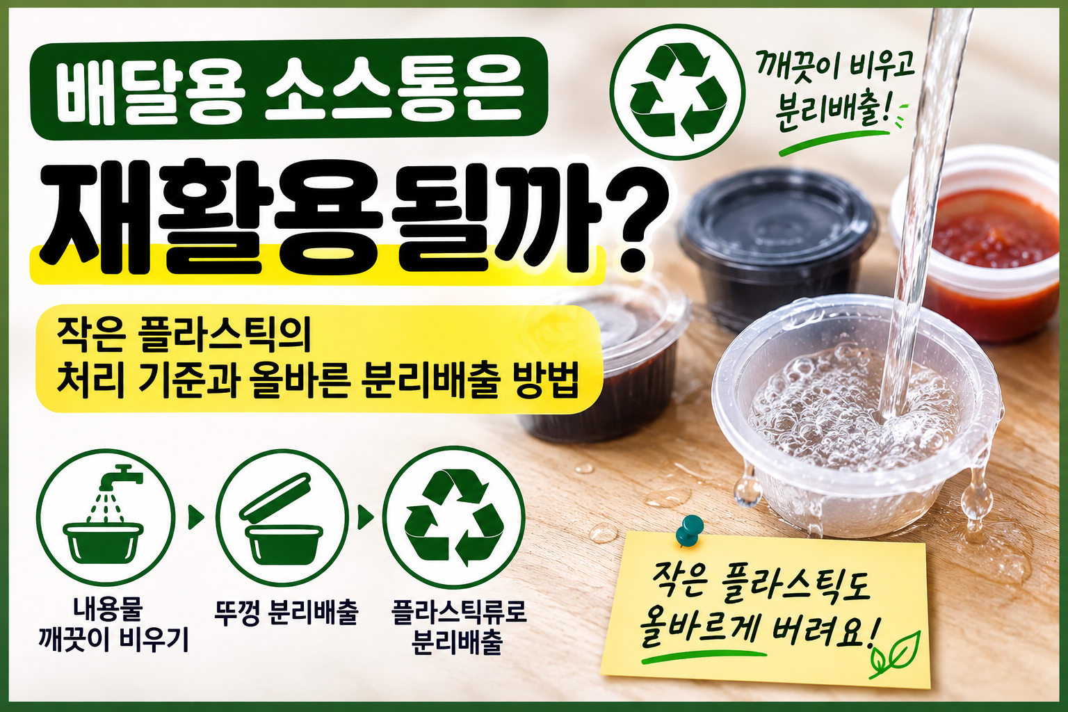 배달 소스통, 올바른 분리배출법 썸네일