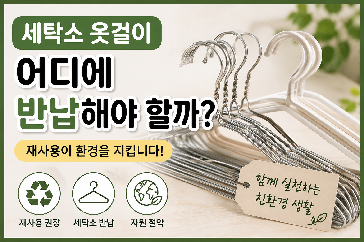 세탁소 옷걸이 어디에 반납할까 썸네일
