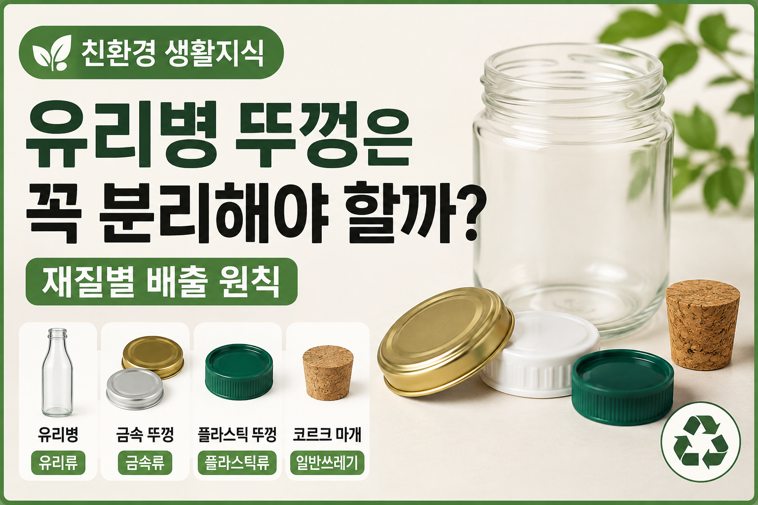 유리병 뚜껑 분리배출 가이드 썸네일