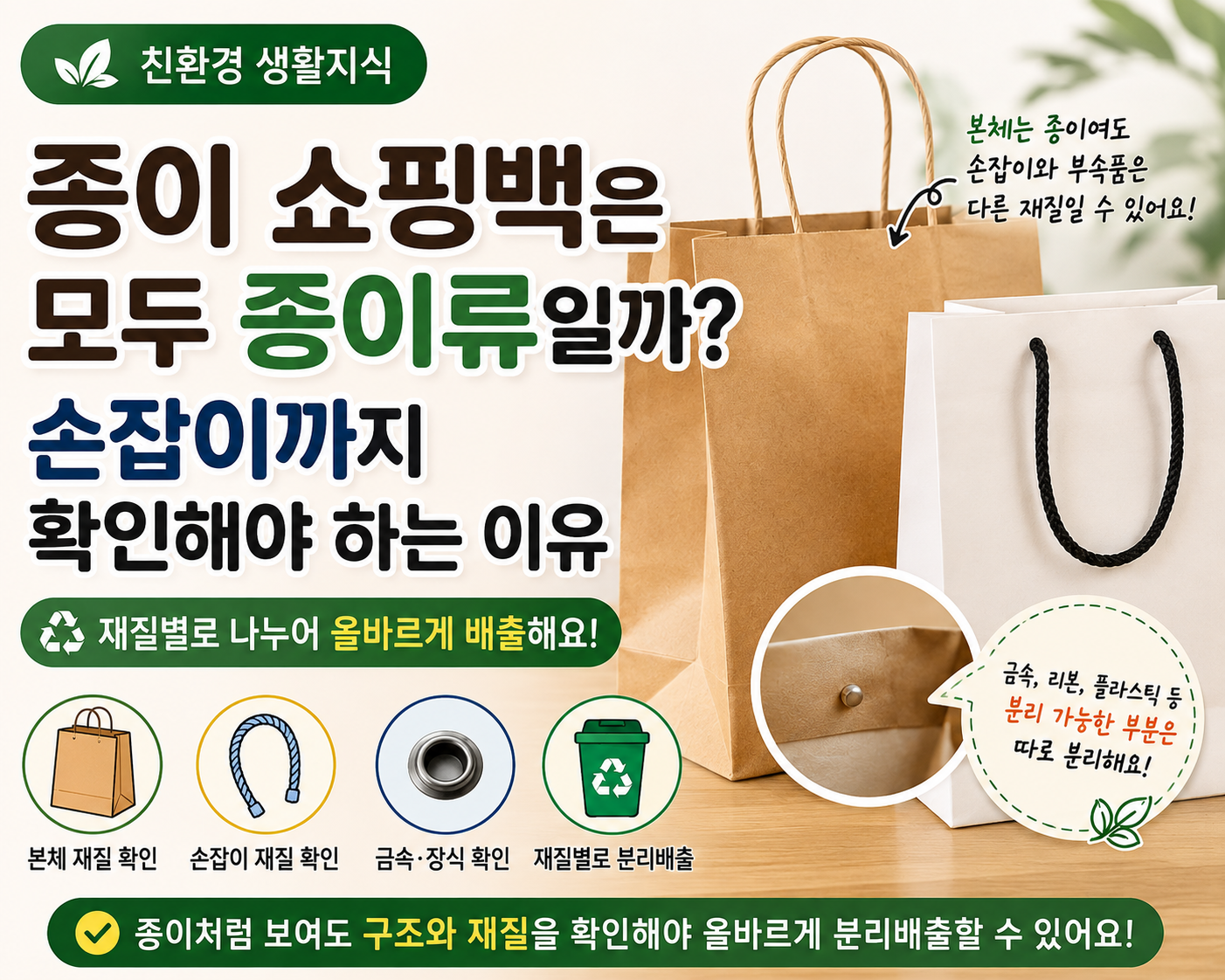 종이 쇼핑백과 종이봉투는 같은 포장재일까요 썸네일